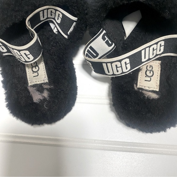 Ugg Fluff Yeah Slide Slippers - Size 3 Black - Picture 4 of 9